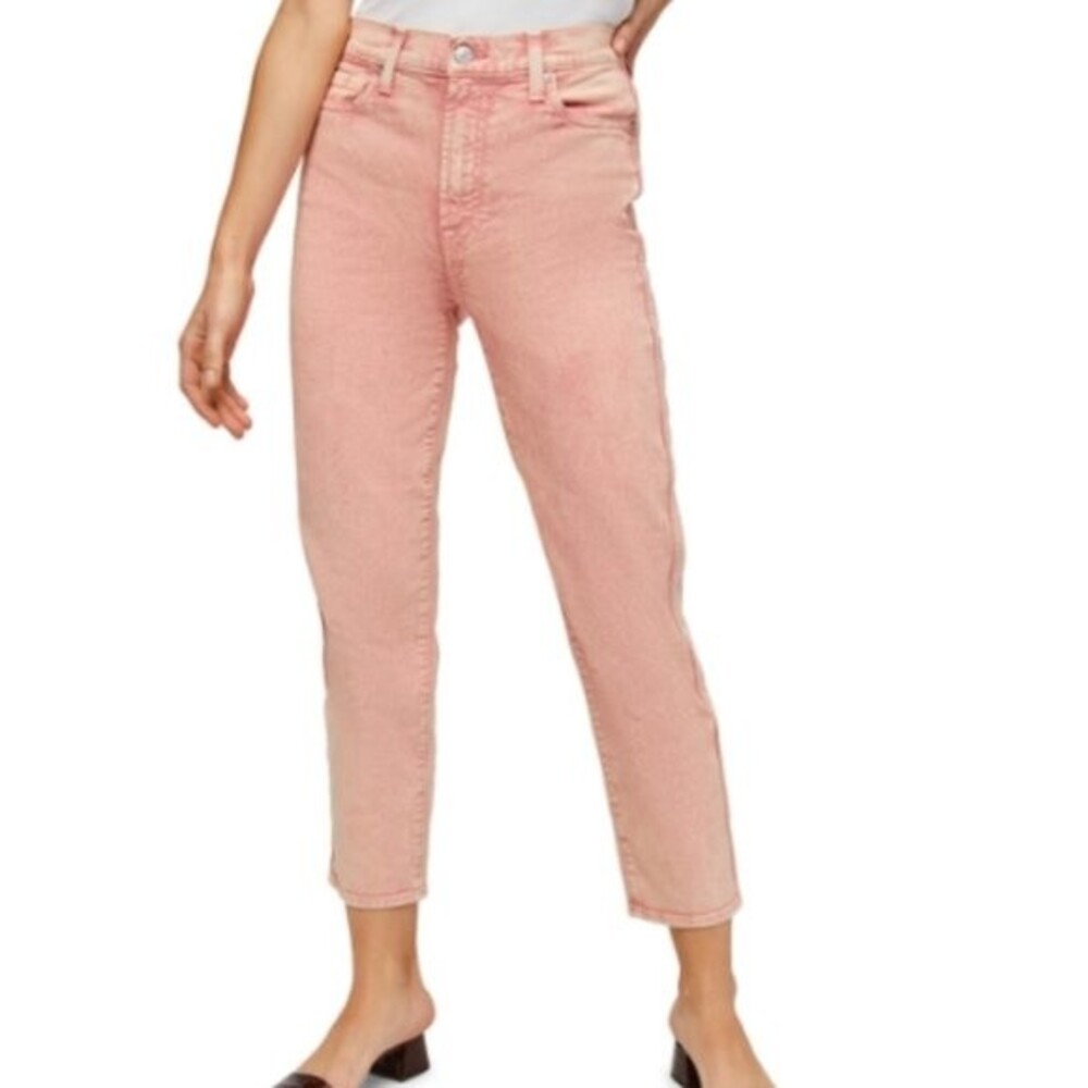 7 For All Mankind NWT Mineral Rose High Waisted Straight Leg Jeans Size 26 (4)